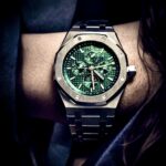 Audemars Piguet Royal Oak Cron&oacute;grafo</br> <span style="color: #808080; font-size: 90%;">42 mm, Verde</span></br> <span style="color: #808080; font-size: 90%;">Ref. 26574ST.OO.26606ST.03</span> revisi&oacute;n fotogr&aacute;fica