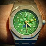 Audemars Piguet Royal Oak Cron&oacute;grafo</br> <span style="color: #808080; font-size: 90%;">42 mm, Verde</span></br> <span style="color: #808080; font-size: 90%;">Ref. 26574ST.OO.26606ST.03</span> revisi&oacute;n fotogr&aacute;fica
