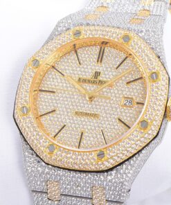 Audemars Piguet iced out 15400SR.OO.1220SR.01