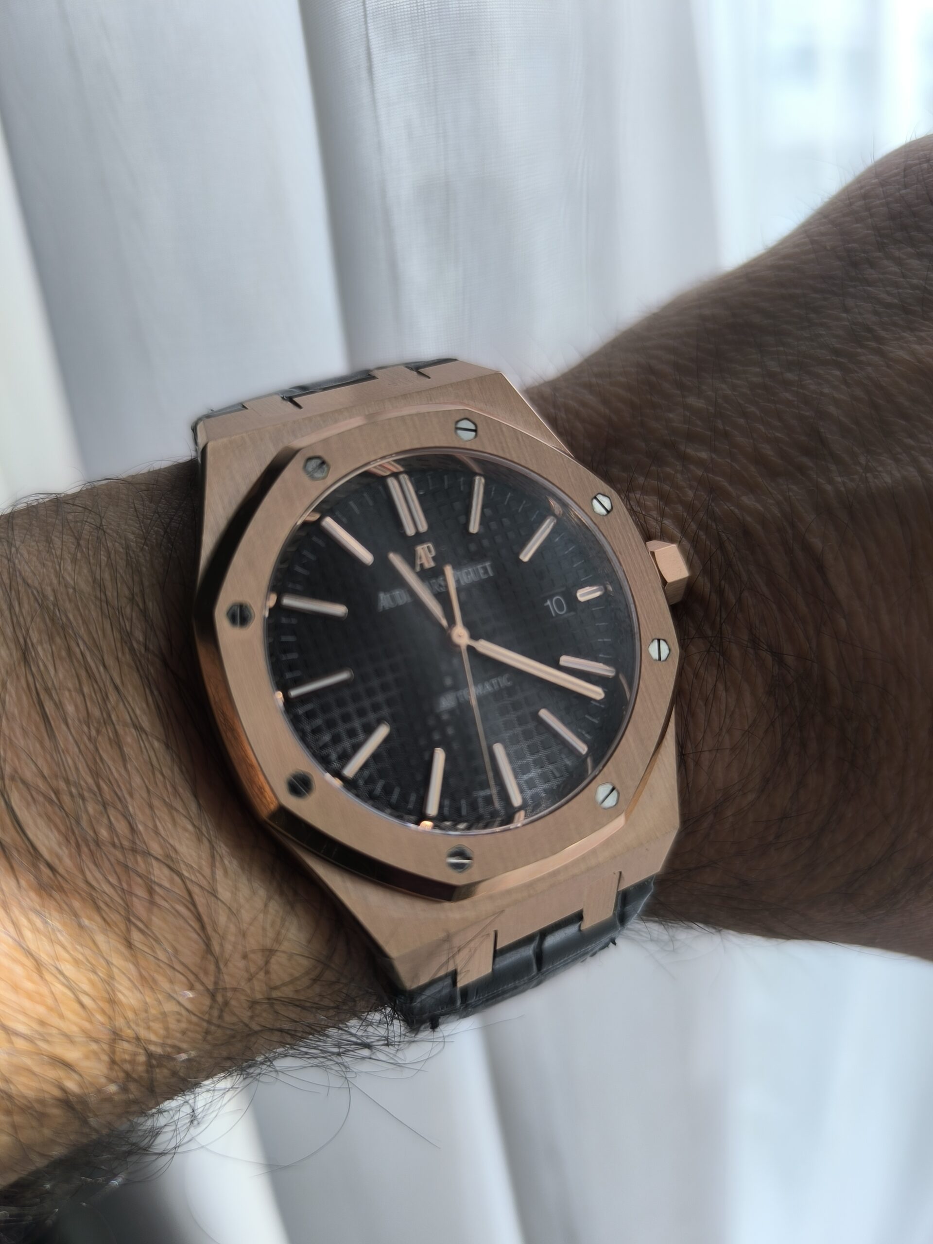 Click to view full screen Audemars Piguet Royal Oak 50th Anniversary</br> <span style="color: #808080; font-size: 90%;">41 mm, Blue</span></br> <span style="color: #808080; font-size: 90%;">Ref. 15510ST.OO.1320ST.01</span> photo review